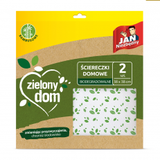 Zielony Dom Ściereczki domowe bambusowe 38x38 cm 2 szt